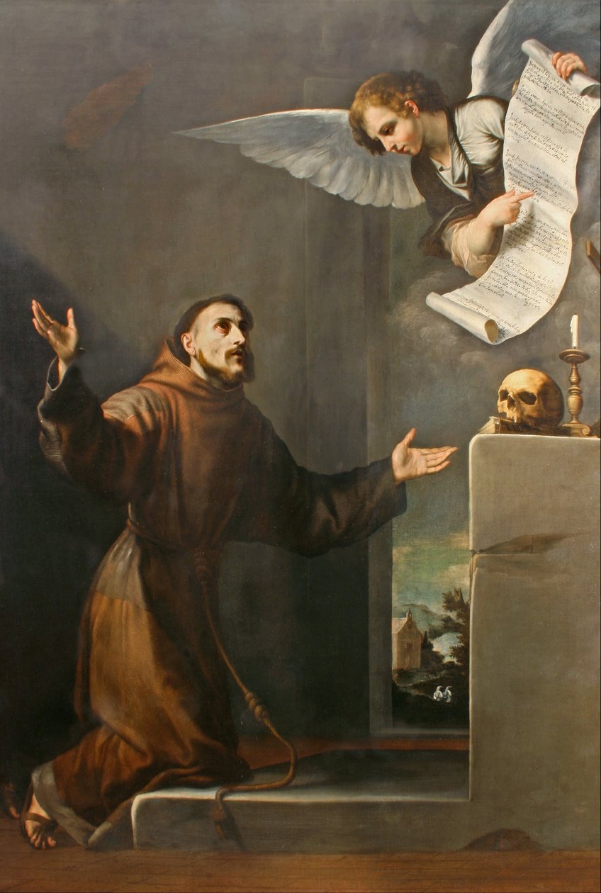 Sint Franciscus ontvangt de Zeven Privileges van de Engel door Jusepe de Ribera