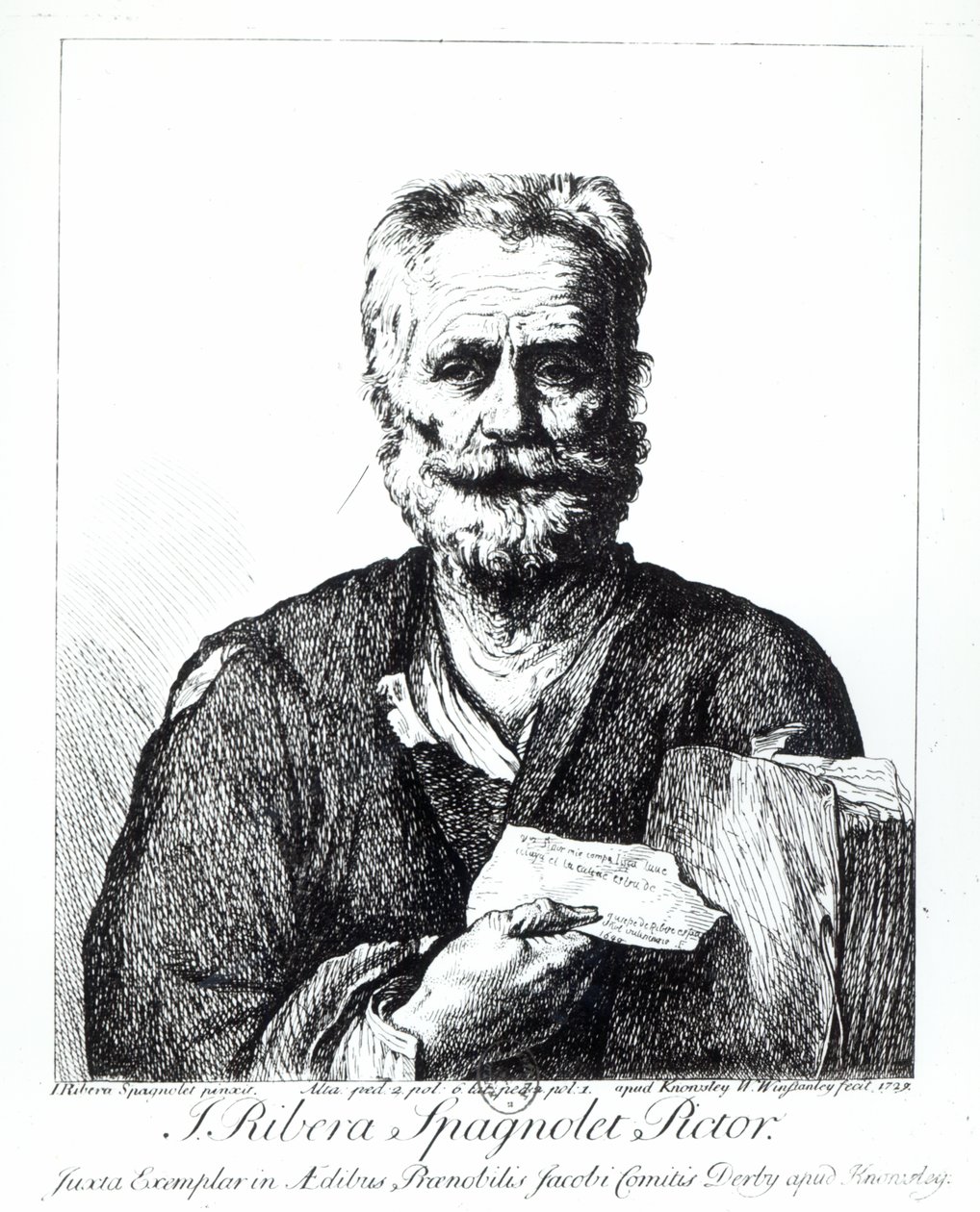 Zelfportret, 1729 door Jusepe de Ribera