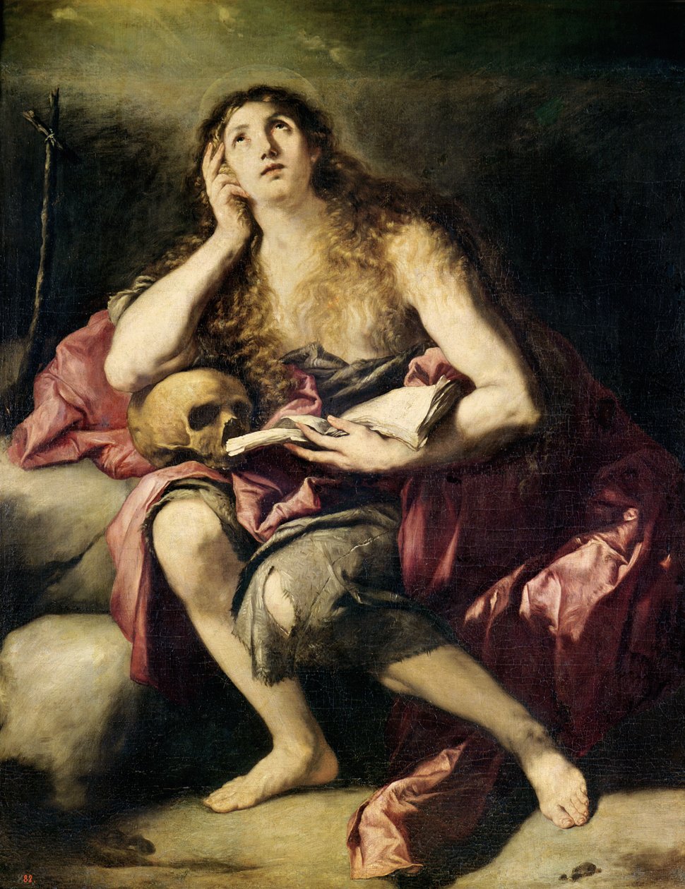 De Berouwvolle Magdalena door Jusepe de Ribera
