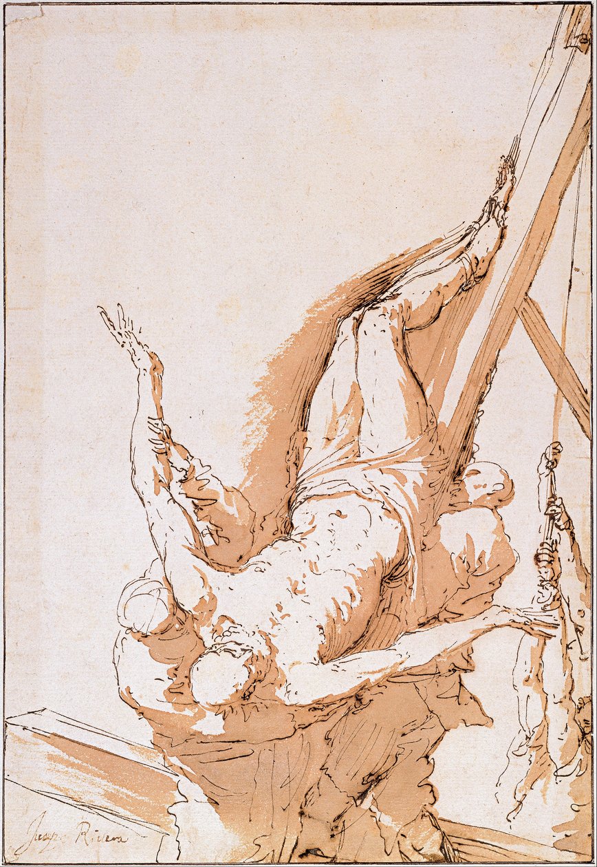 Kruisiging van Sint Pieter door Jusepe de Ribera