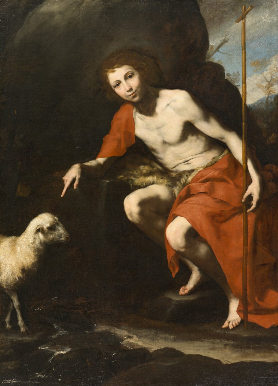 St. Johannes de Doper, ca. 1624 door Jusepe de Ribera