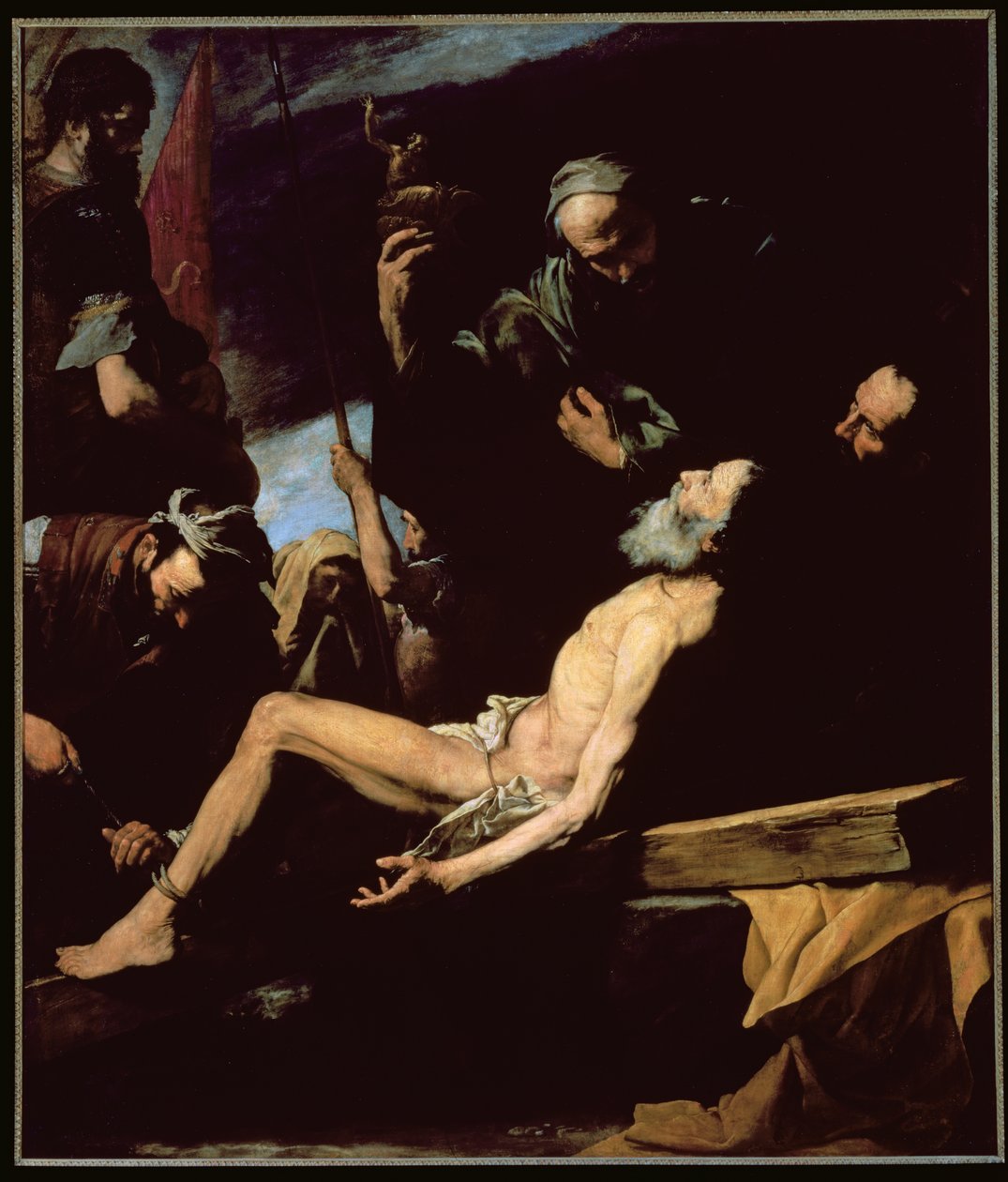 Het martelaarschap van St. Andreas, 1628 door Jusepe de Ribera