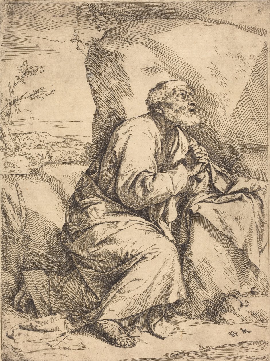 De boetedoening van Sint Petrus door Jusepe de Ribera