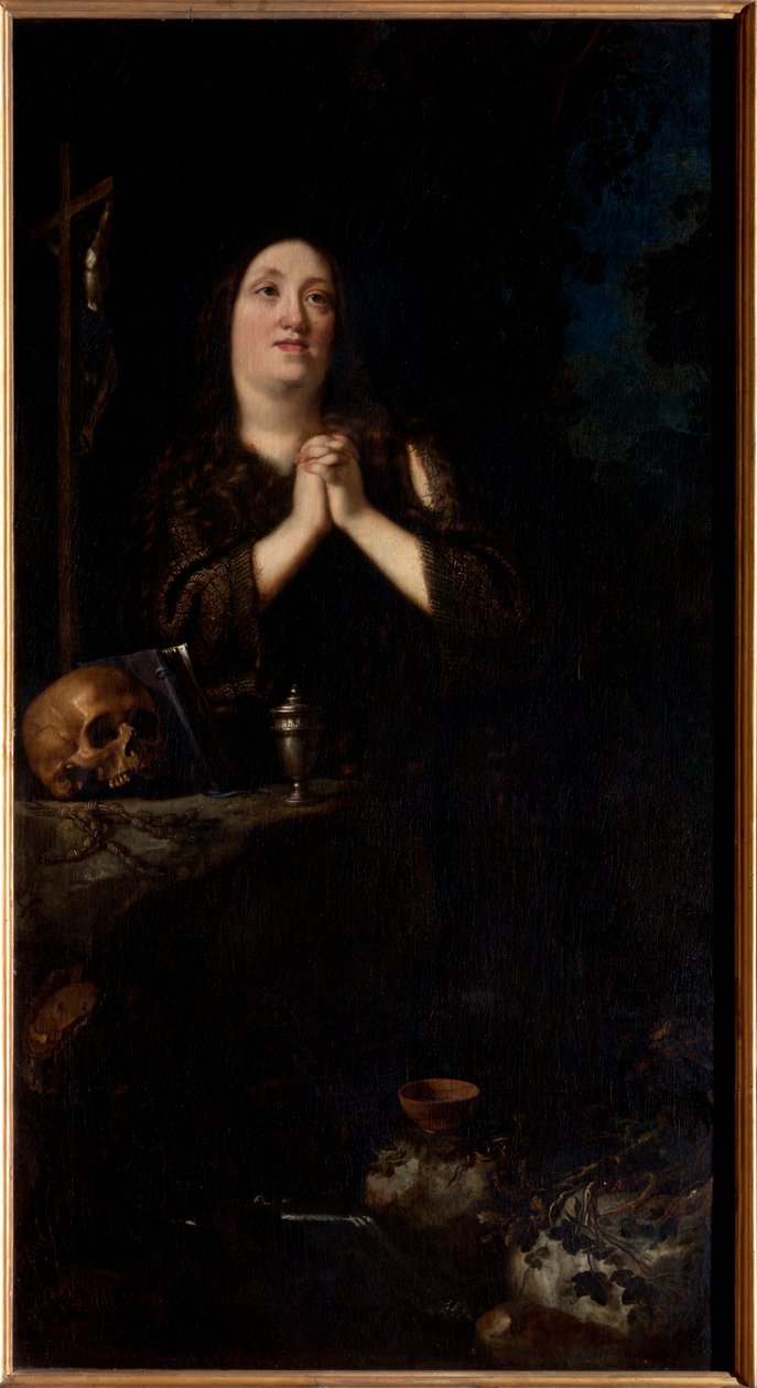 Portret van Maria Maddalena van Oostenrijk als Heilige Maria Magdalena, c.1620 door Justus Sustermans