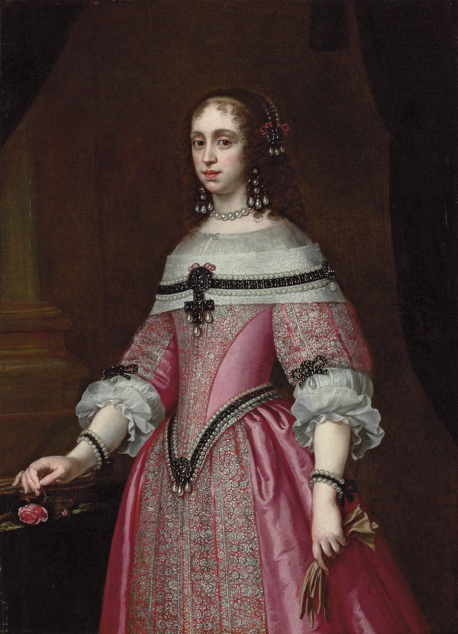 Portret van een dame door Justus Sustermans