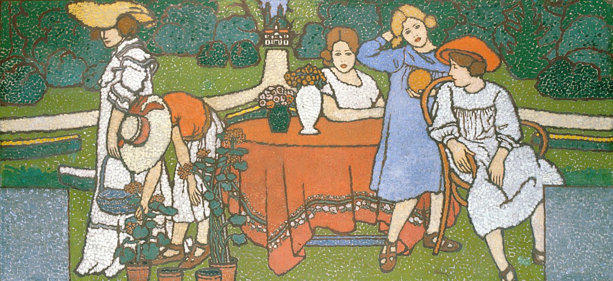 Paneelschilderij voor de Schiffer Villa door József Rippl Rónai