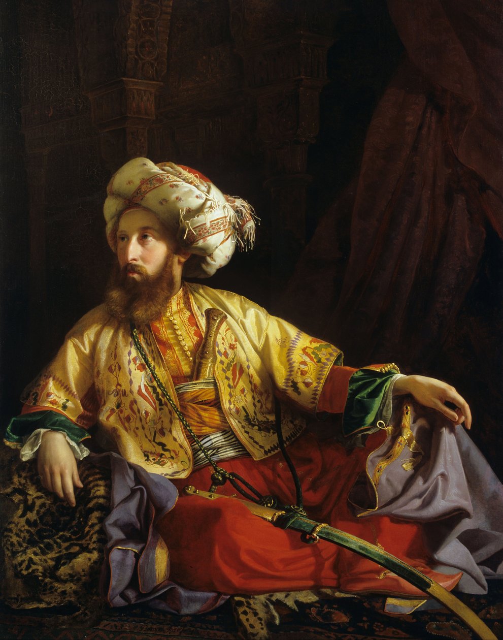 Emir van Libanon, 1843 door József Borsos
