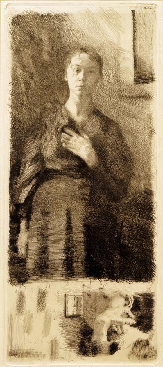 Twee Zelfportretten door Käthe Kollwitz