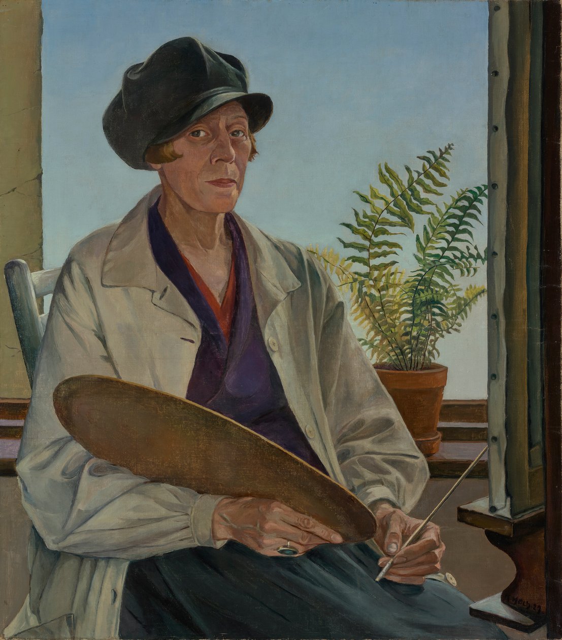 Zelfportret door Käthe Hoch