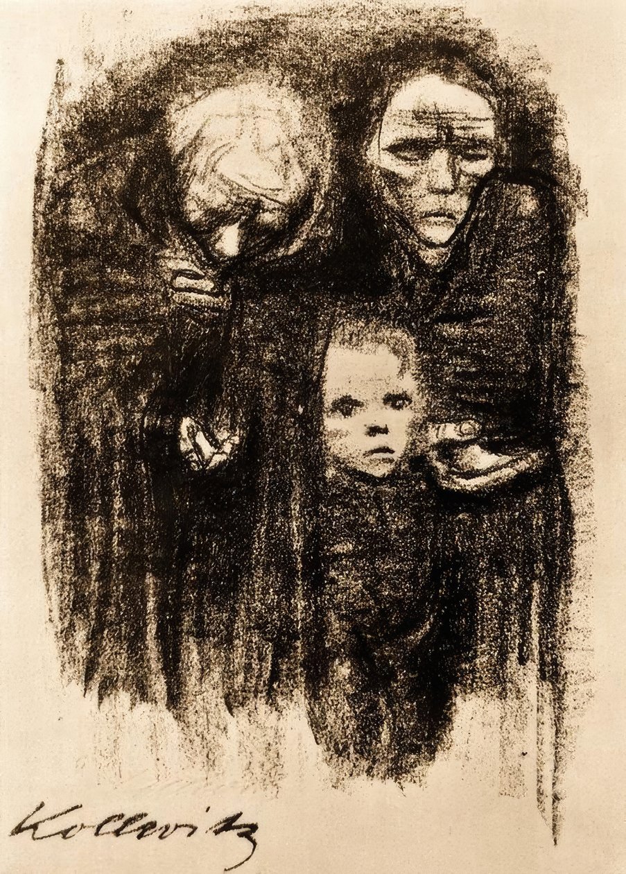 Bedelaar door Käthe Kollwitz