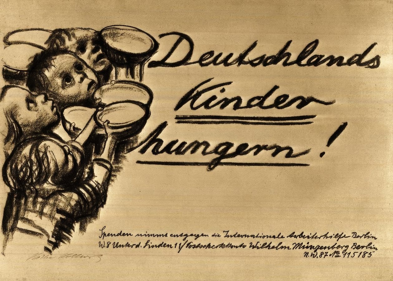 Duitslands kinderen hongeren door Käthe Kollwitz