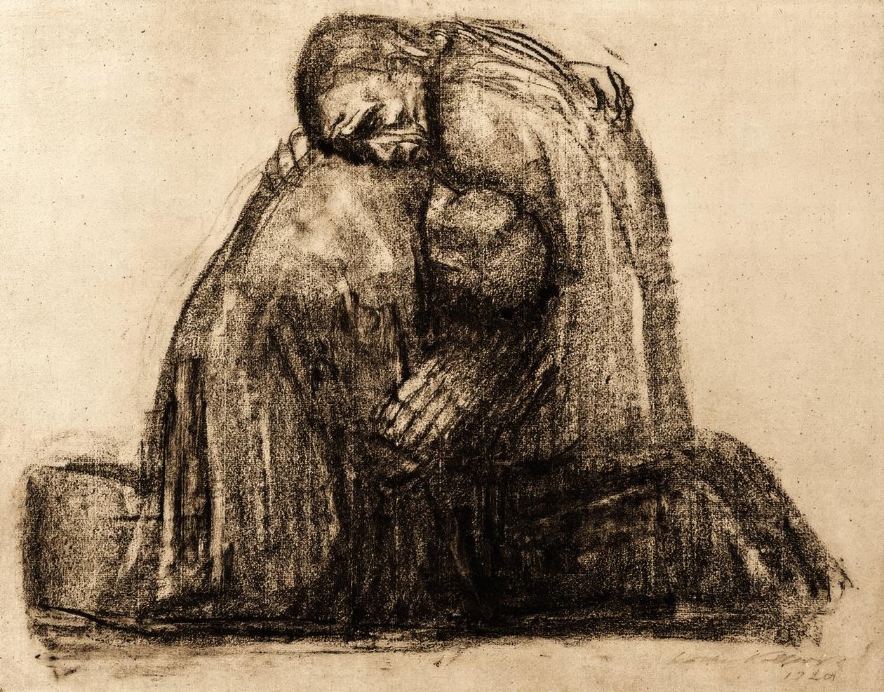 De ouders door Käthe Kollwitz