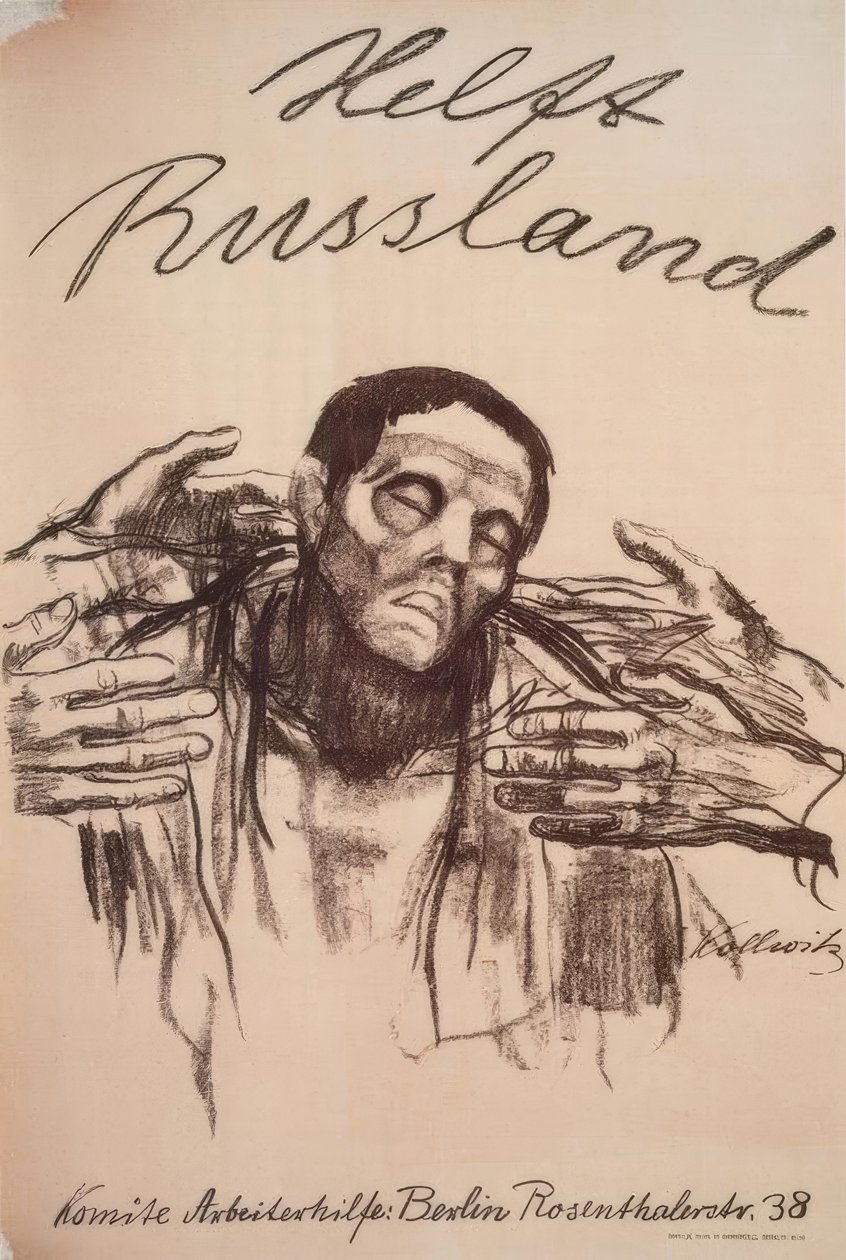 Help Rusland! door Käthe Kollwitz