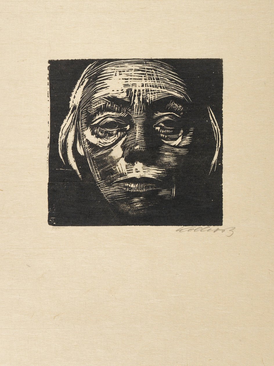 Zelfportret, 1923 door Käthe Kollwitz