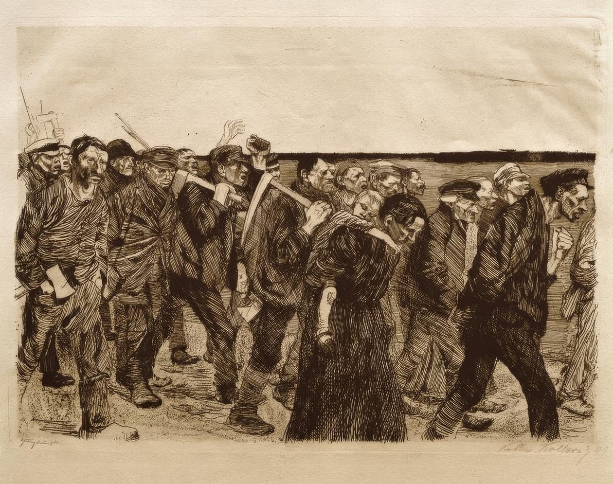 Weversoptocht door Käthe Kollwitz