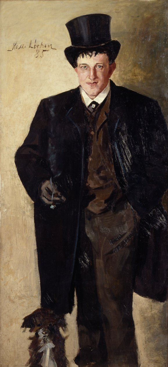 Zelfportret door Kalle (1865 93) Lochen