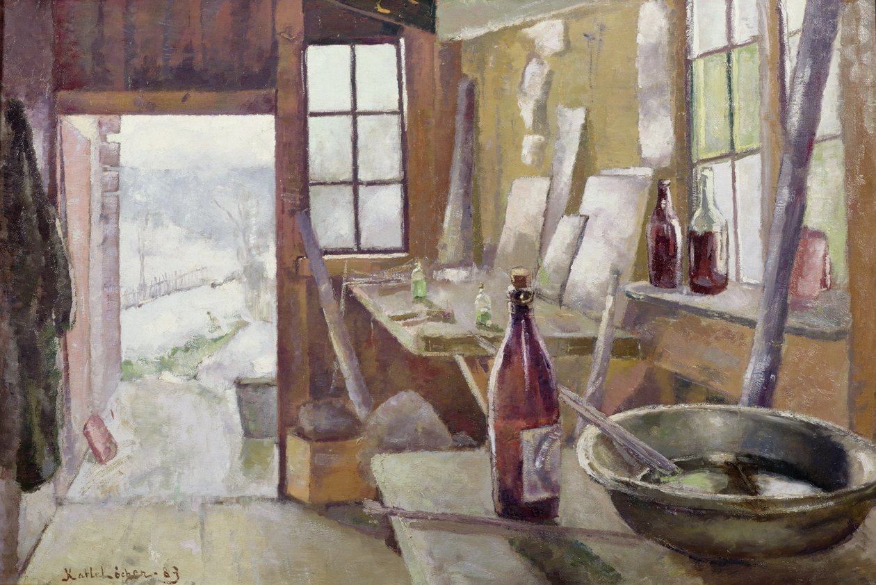 Het kunstschoolatelier, Modum door Kalle Lochen