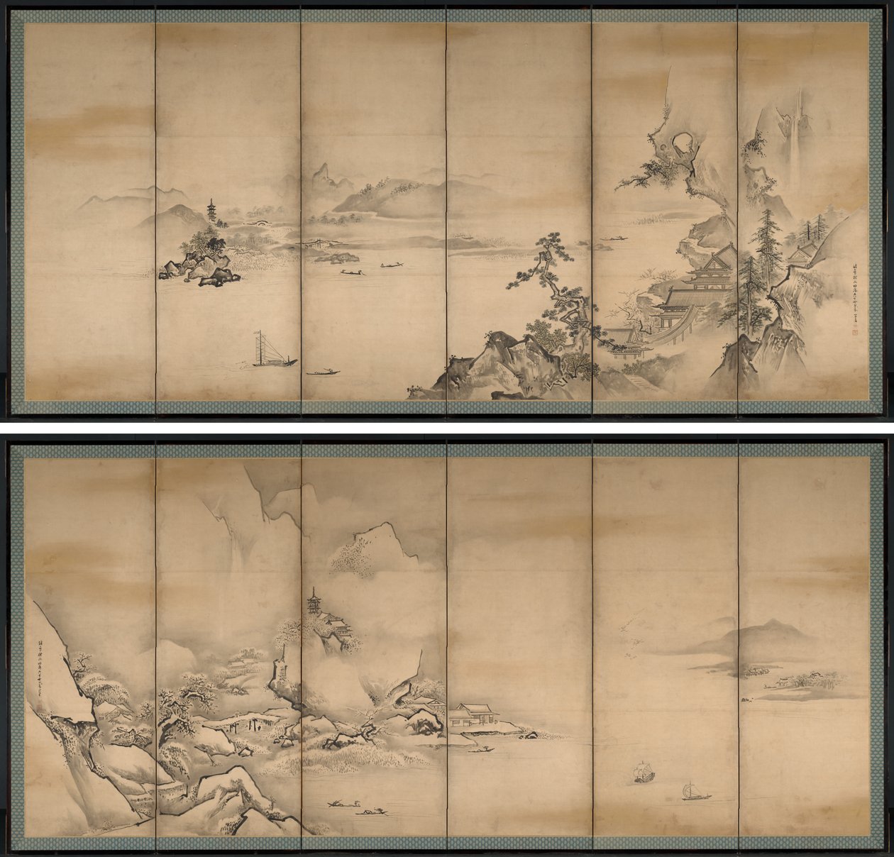 De vier seizoenen door Kanō Tan’yū