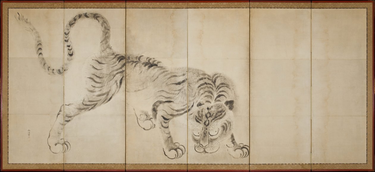 Tijger door Kano Naonobu