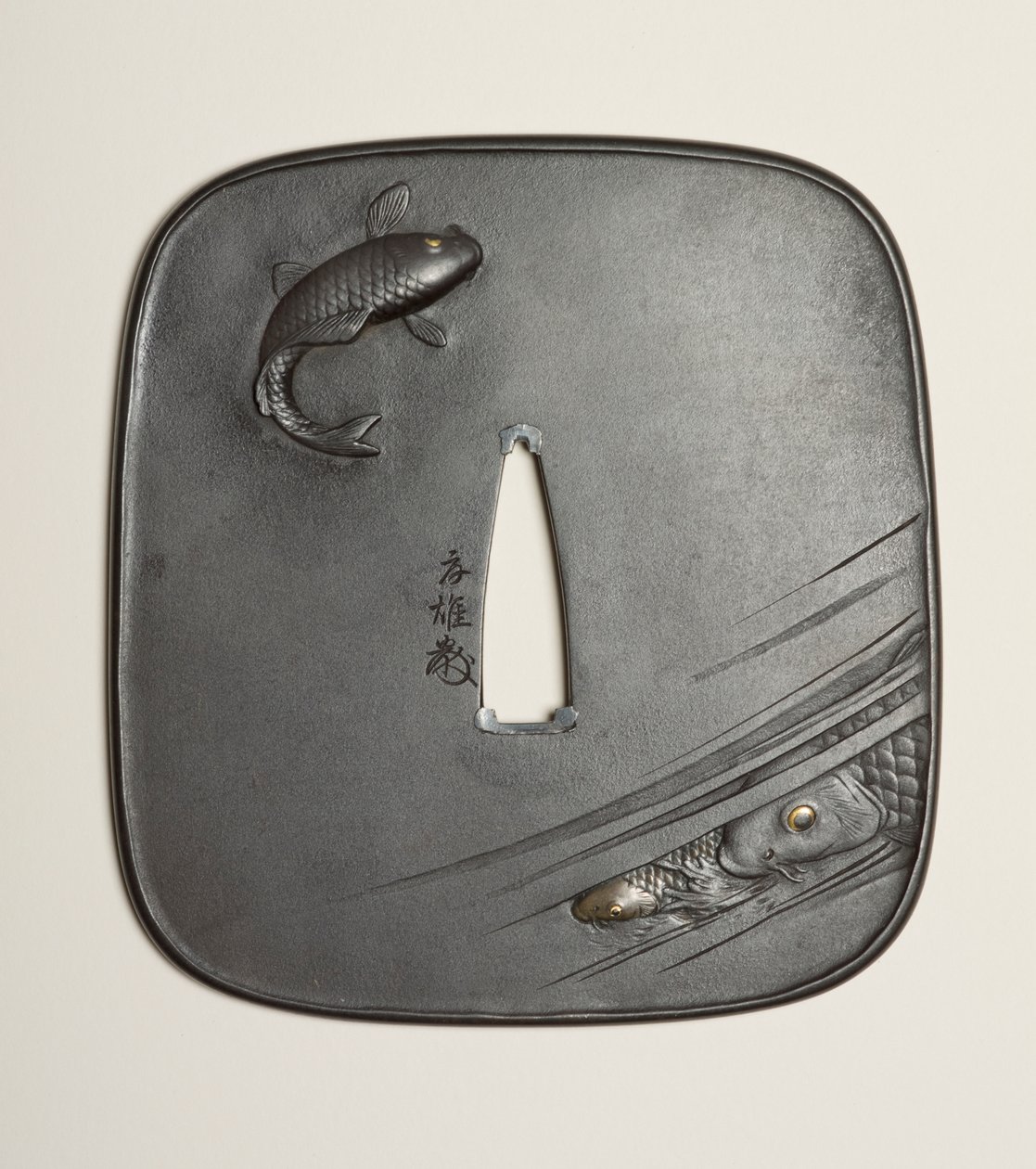 Tsuba, 19e eeuw door Kano Natsuo