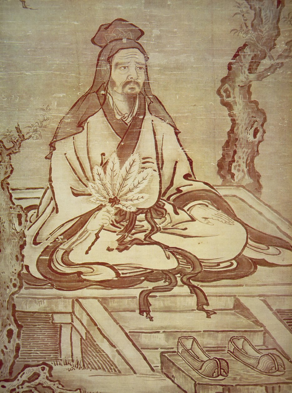 Confucius door Kano Tanyu