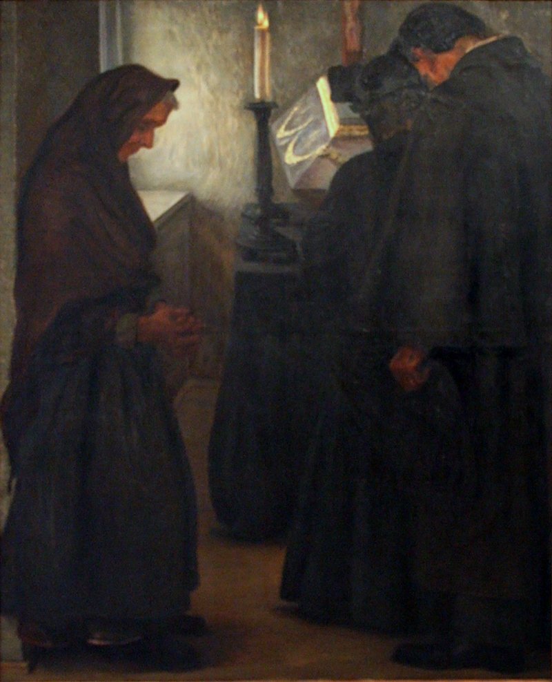 In het mortuarium door Karel Myslbek