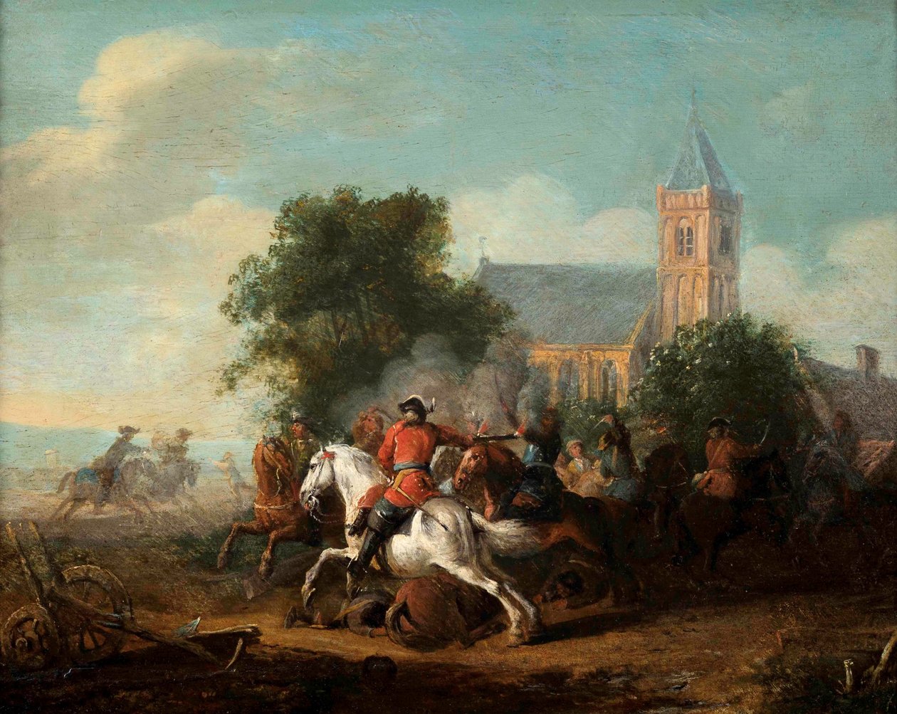 Gevechtsscène door Karel Breydel