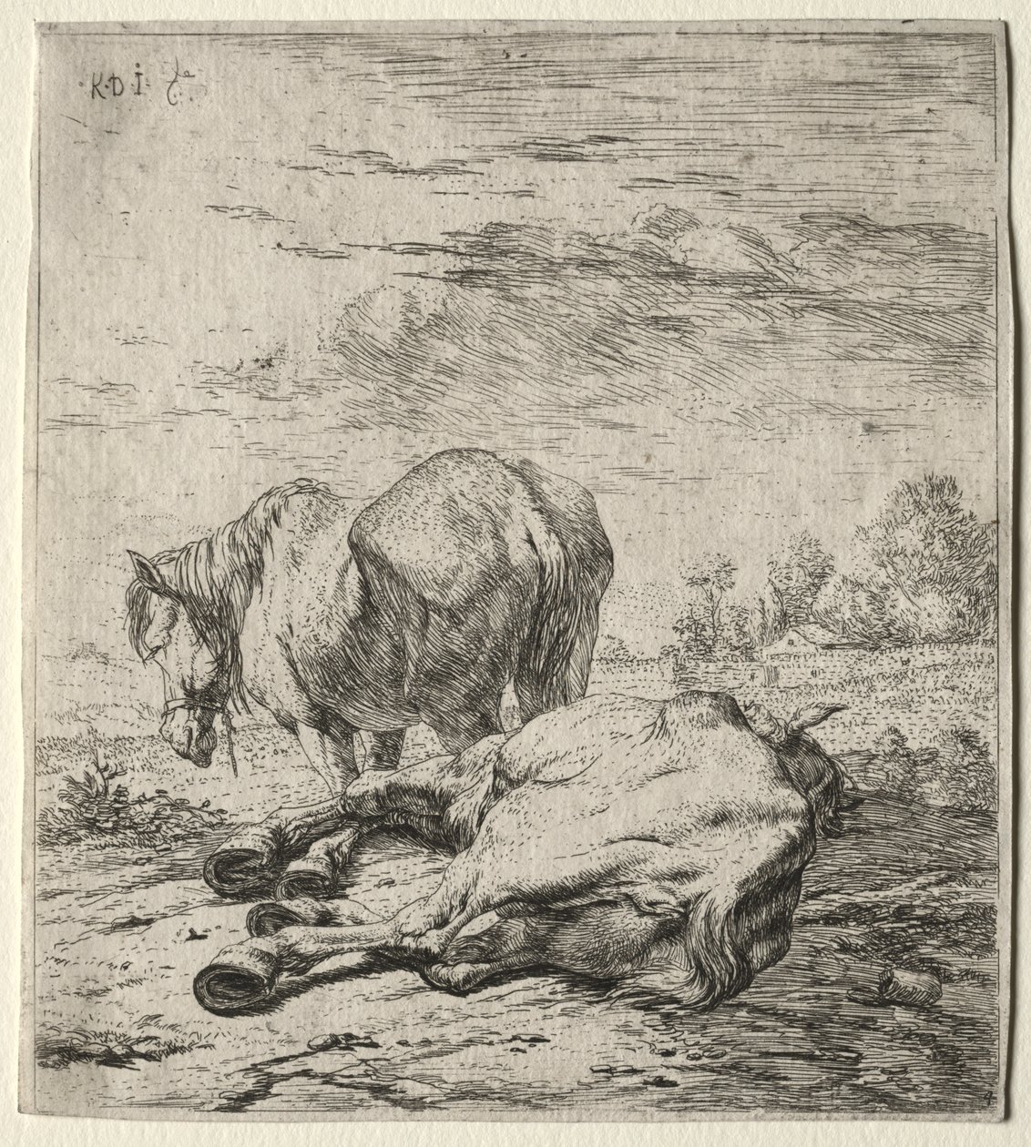 De Twee Paarden door Karel Dujardin