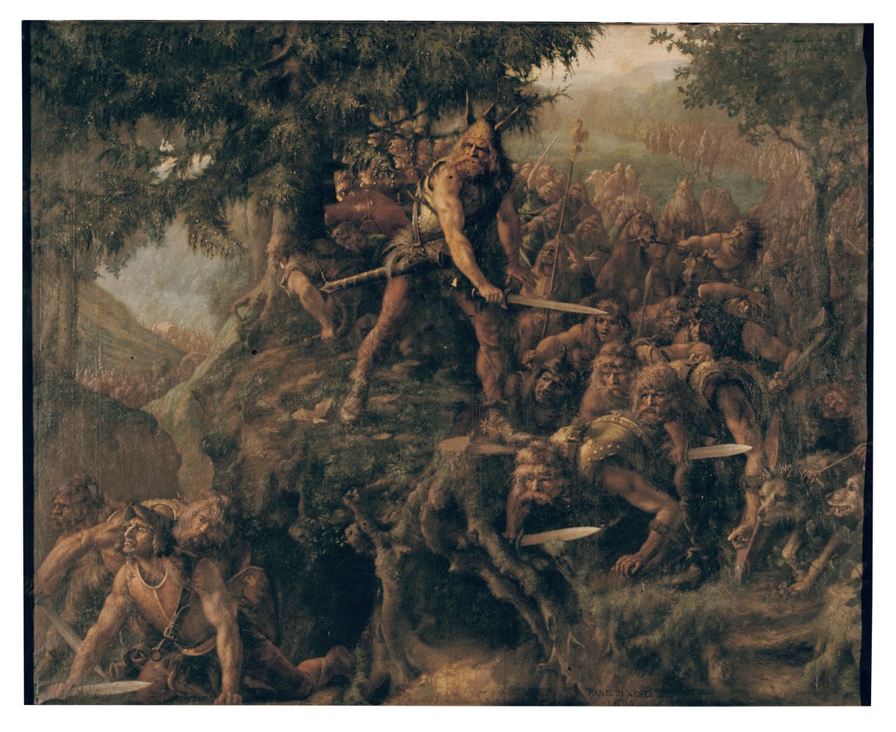 De Romeinse invasie van Gallië door Karel Lodewijk De Kesel