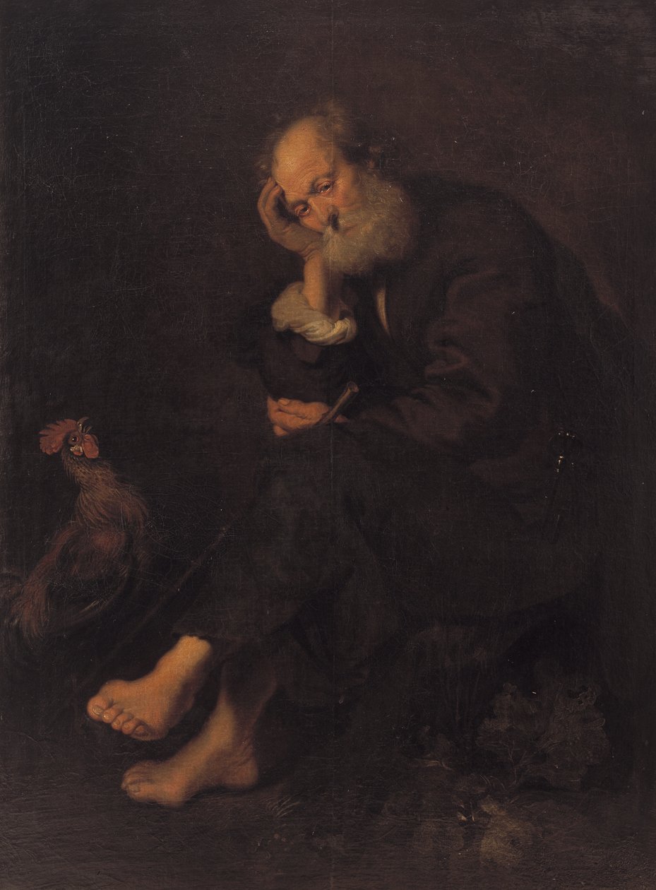 Sint Petrus berouwvol door Karel van III Mander