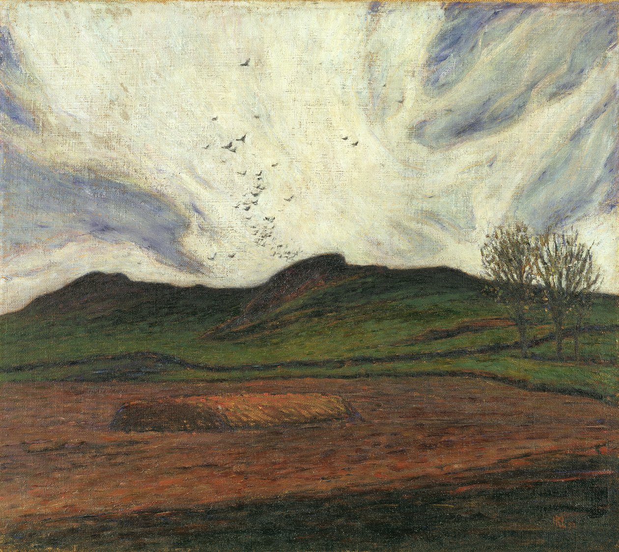 Stormwolken, 1893 door Karl Fredrick Nordstrom