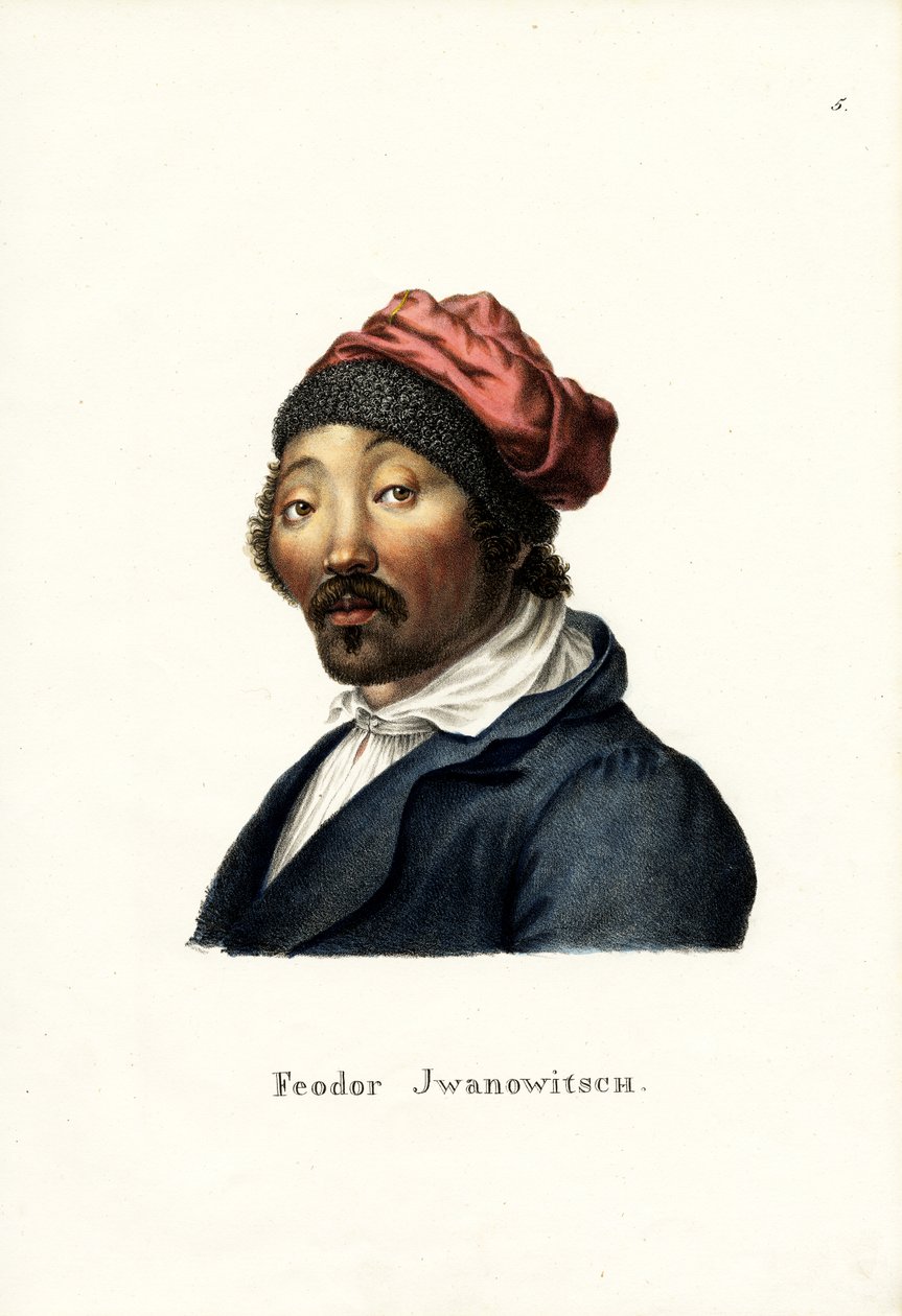Feodor Iwanowitsch, 1824 door Karl Joseph Brodtmann