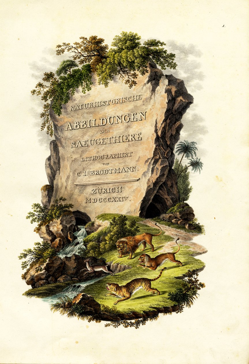 Titelpagina, 1824 door Karl Joseph Brodtmann