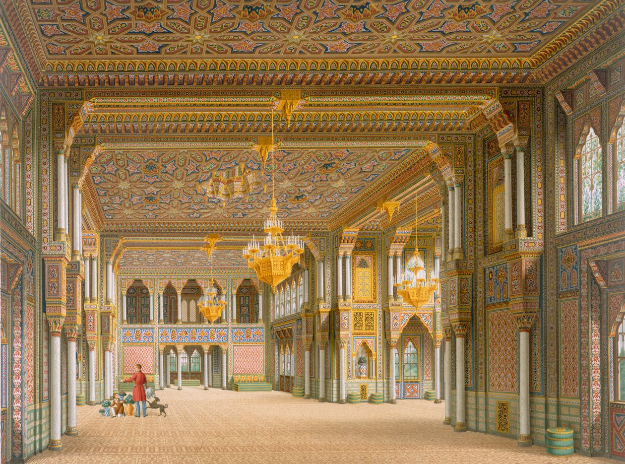 Ontwerp voor het interieur van Wilhelma, 1837 door Karl Ludwig Wilhelm Zanth