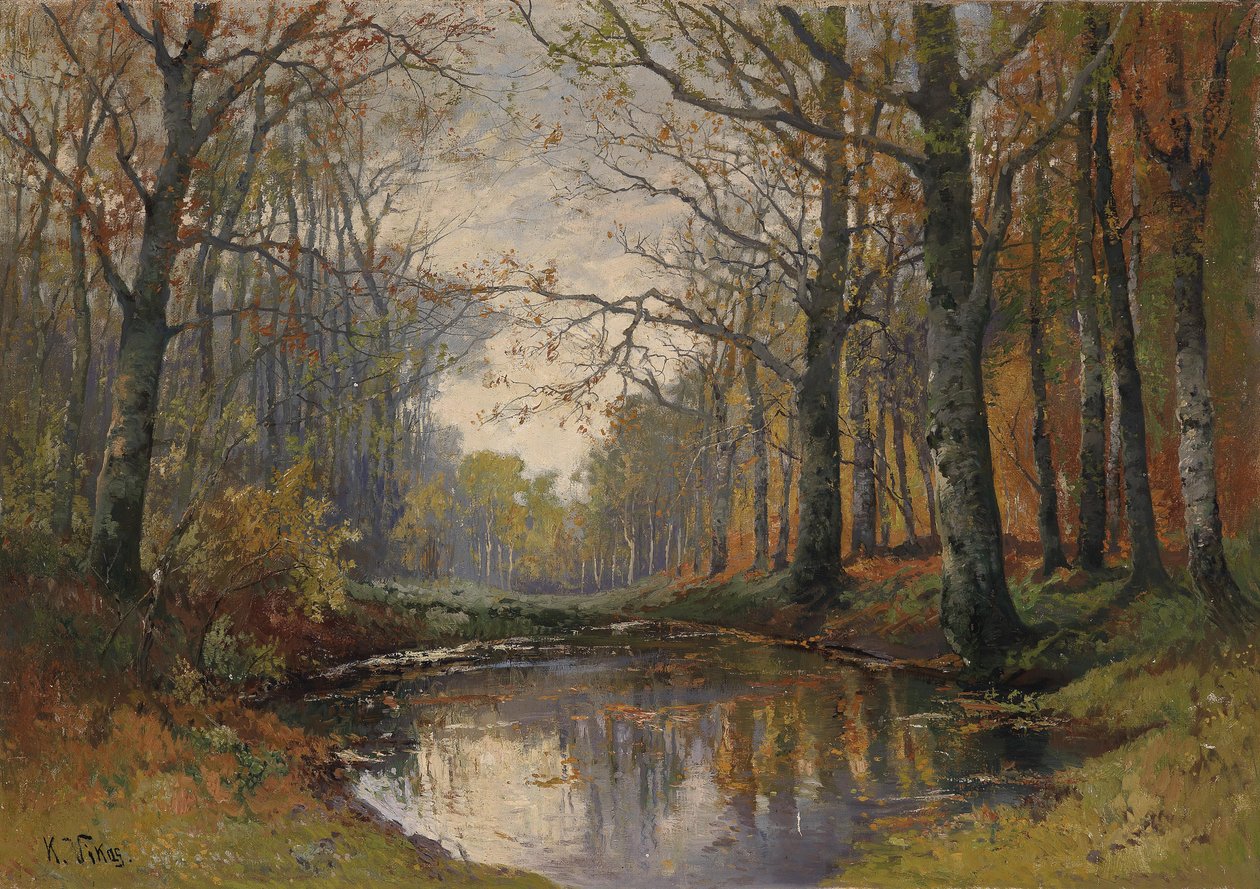 Herfstig boslandschap door Karl Vikas