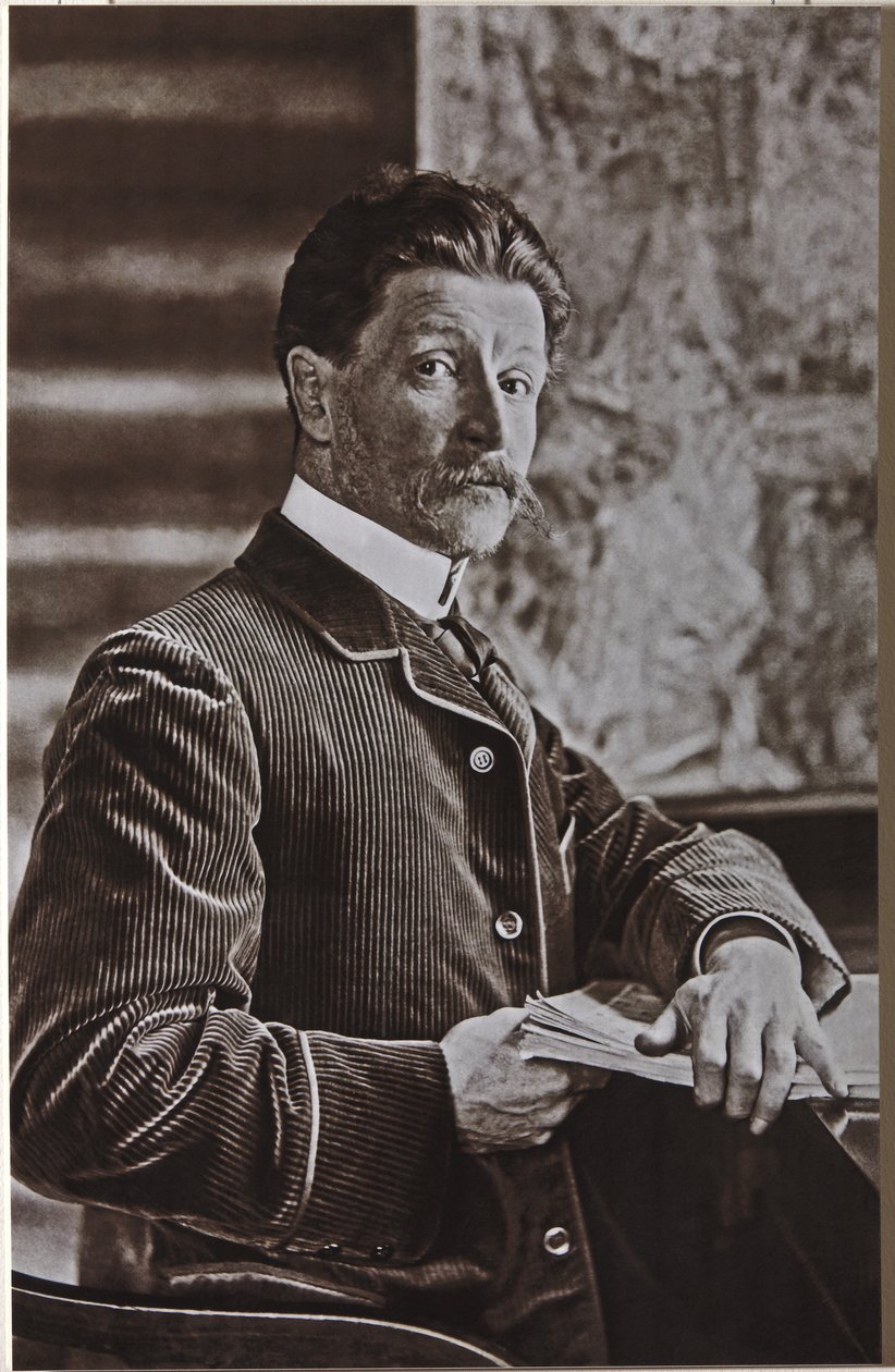 Kunstenaar Mikhail Alexandrovich Vrubel 1856-1910 door Karl August Fischer