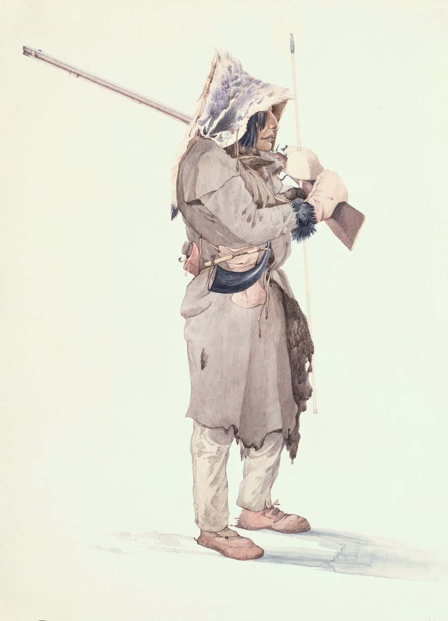 Pasesick-Kaskutau door Karl Bodmer
