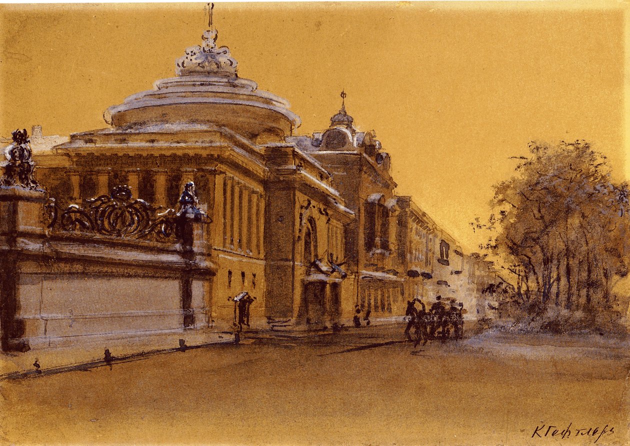 Het Panayev Theater in Sint-Petersburg door Karl Geftler