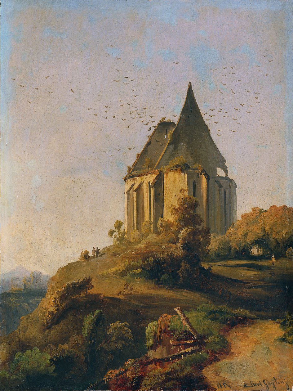 Kerkruïne door Karl Geyling