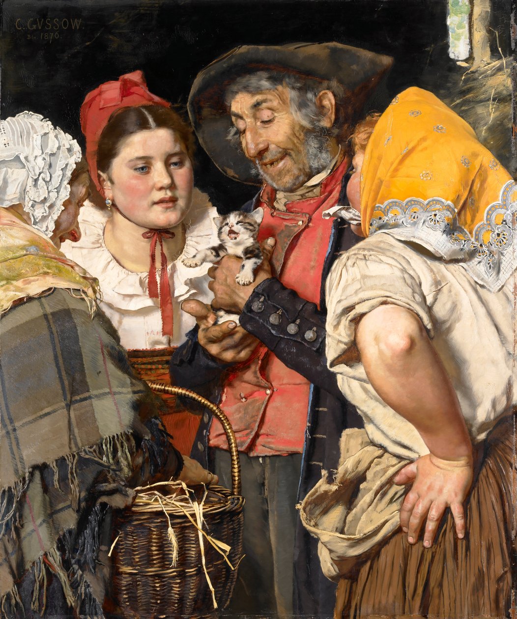 Schat van de oude man (Het katje) door Karl Gussow