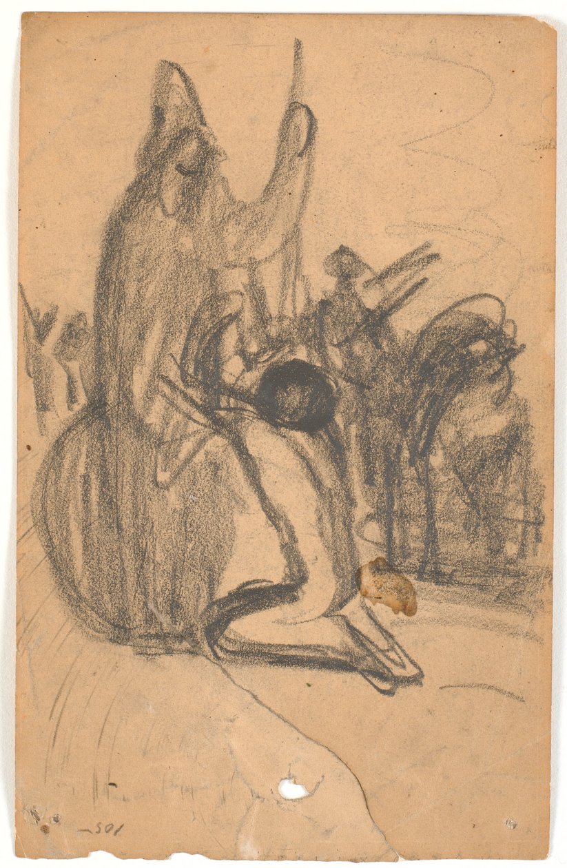 Compositieschets. Hakon Jarls Zoonoffer? door Karl Isakson