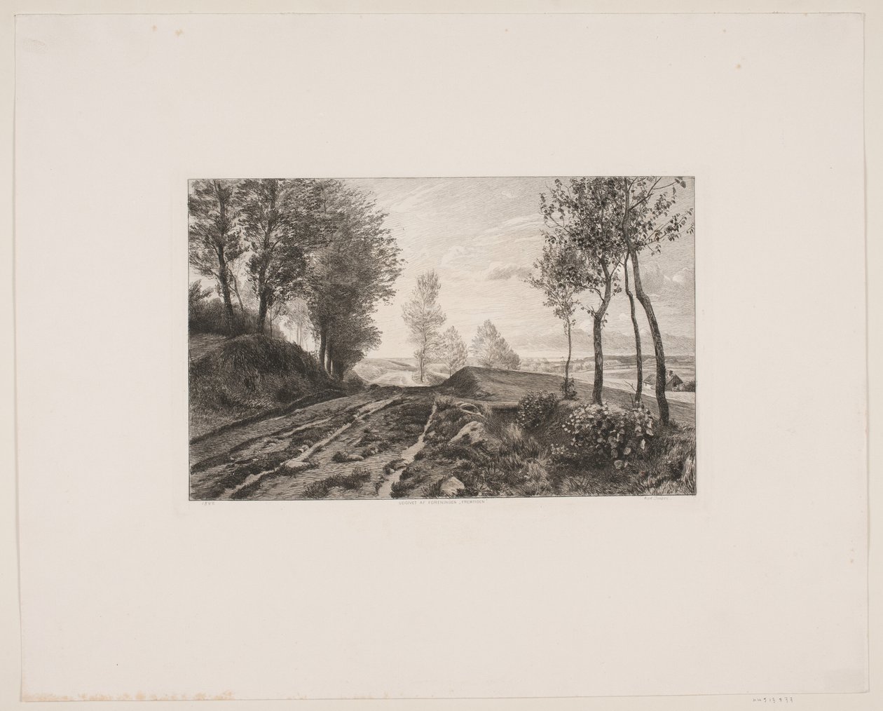 Deens: Landschap met weg door Karl Jensen