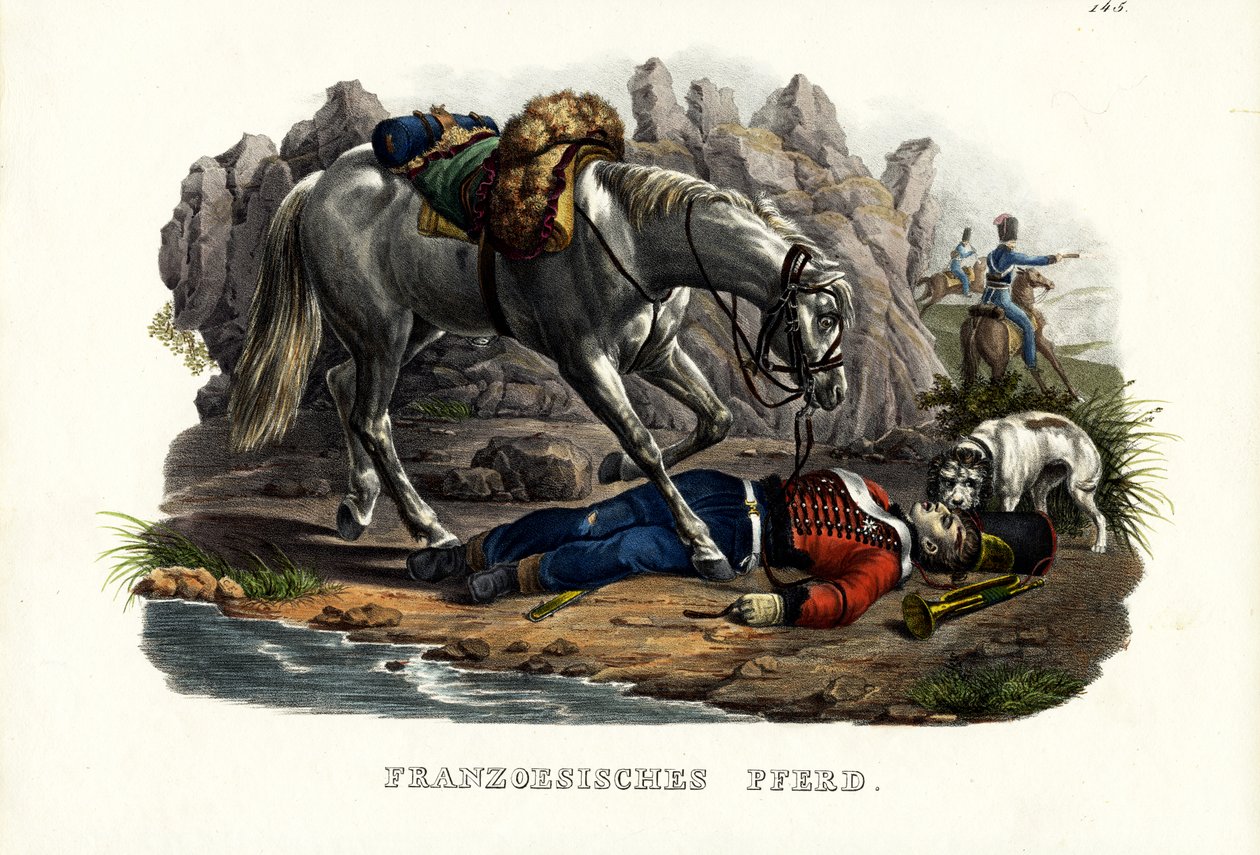 Frans Paard, 1824 door Karl Joseph Brodtmann