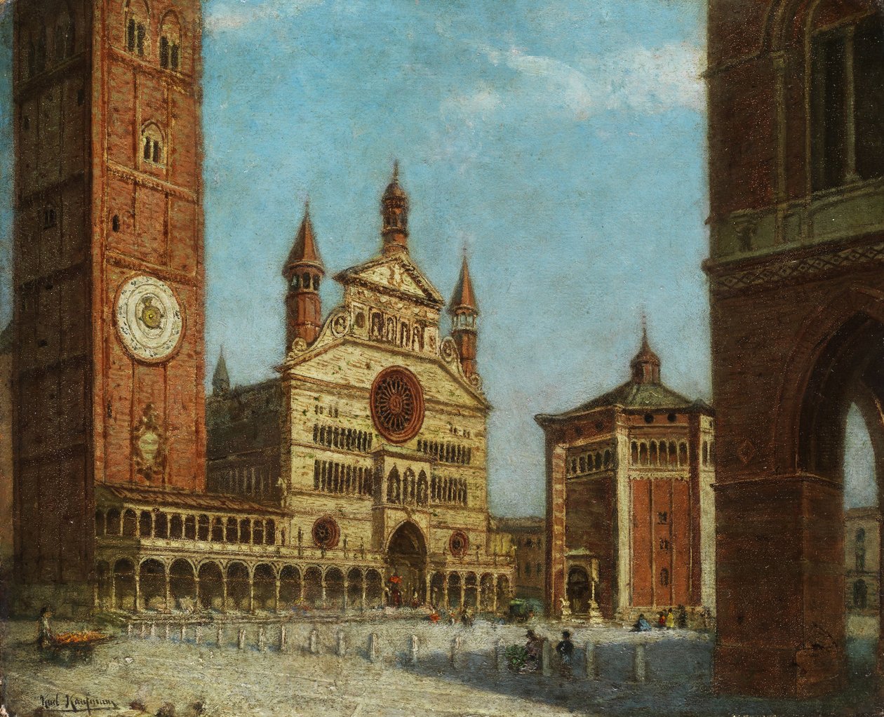 Uitzicht op Cremona door Karl Kaufmann
