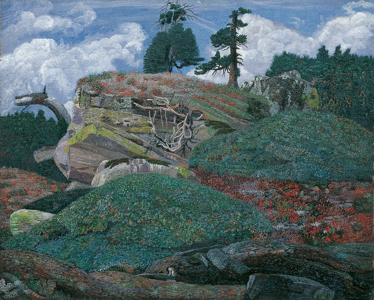 Landschap met Rotsen door Karl Mediz