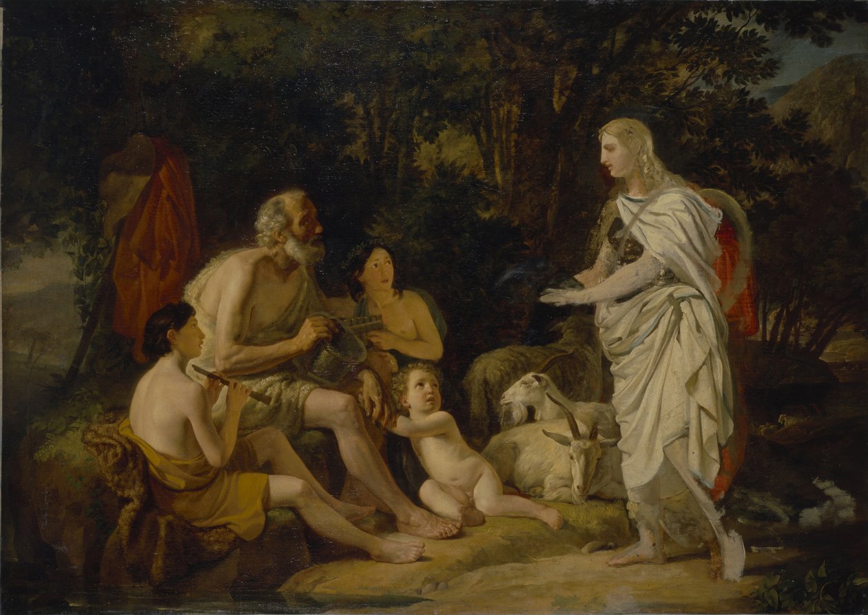 Erminia en de herders door Karl Pavlovich Bryullov