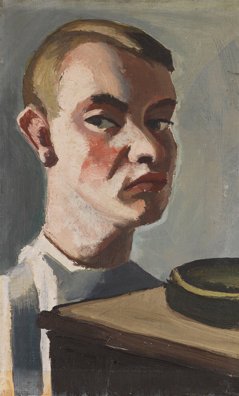 Zelfportret, ca. 1920 door Karl Tratt