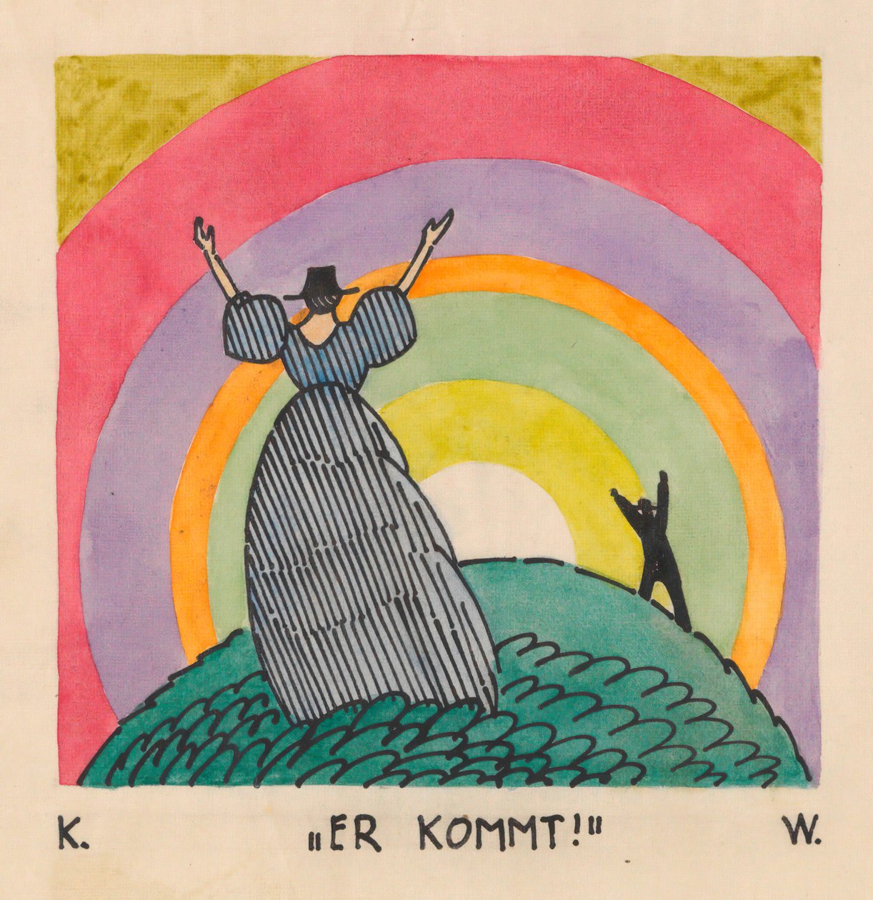 Hij komt, ca. 1921 door Karl Wiener