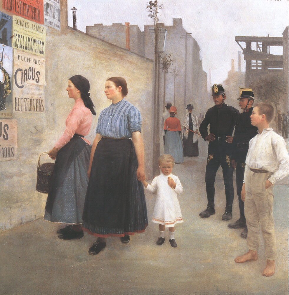 Voor de posters door Károly Ferenczy