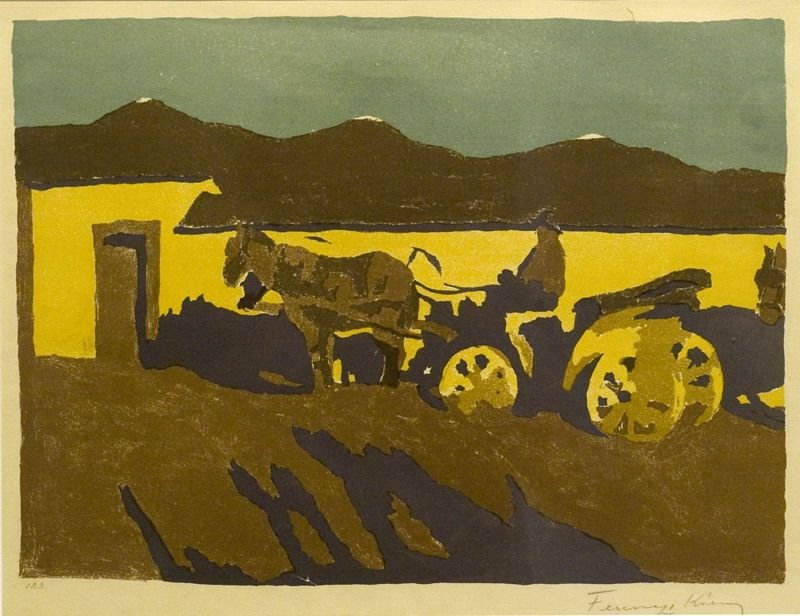 Maart avondzon door Károly Ferenczy